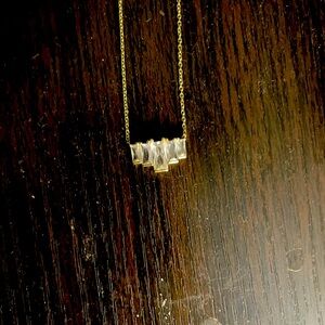 Art deco gold necklace